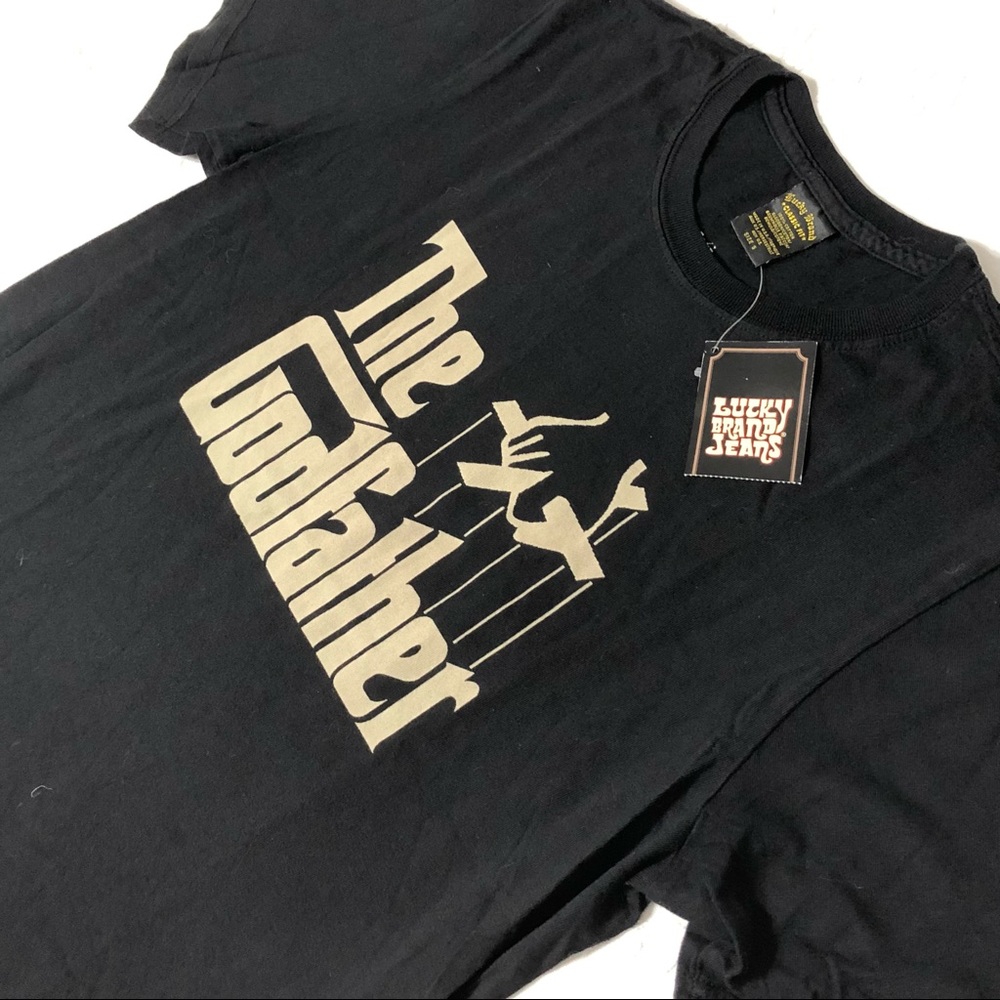 Lucky Brand Tee NWT “The Godfather” Movie Tee Graphic Print Front/Back Size S - Picture 11 of 12